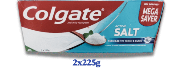 Colgate Active Salt toothpaste pack of 2 (225g each)