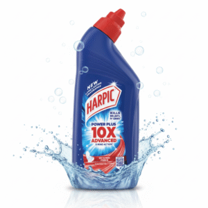 Harpic Power Plus 200 ml toilet cleaner bottle for stain and germ removal