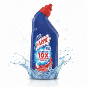 Harpic Power Plus 200 ml toilet cleaner bottle for stain and germ removal