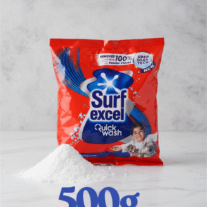 Surf Excel Detergent Powder 500g pack for powerful stain removal and bright clothes