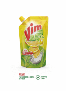 Vim Dishwash Kitchen Gel Lemon Fresh 500 ml bottle – grease and stain remover for dishes