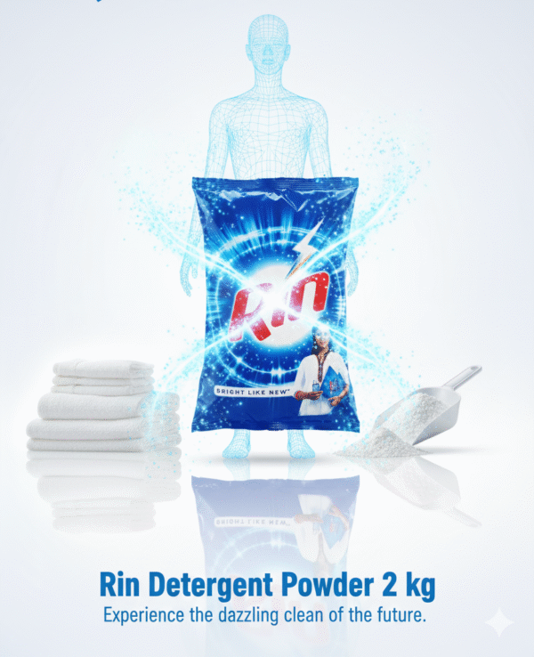 Rin Detergent Powder 2kg pack for stain removal and bright clothes