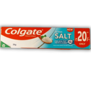 Colgate Active Salt Toothpaste ₹20 pack with natural salt for strong teeth and gums
