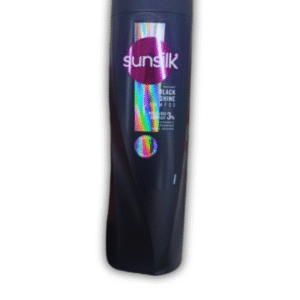 Sunsilk Black Shine Shampoo 350ml bottle for strong, shiny black hair