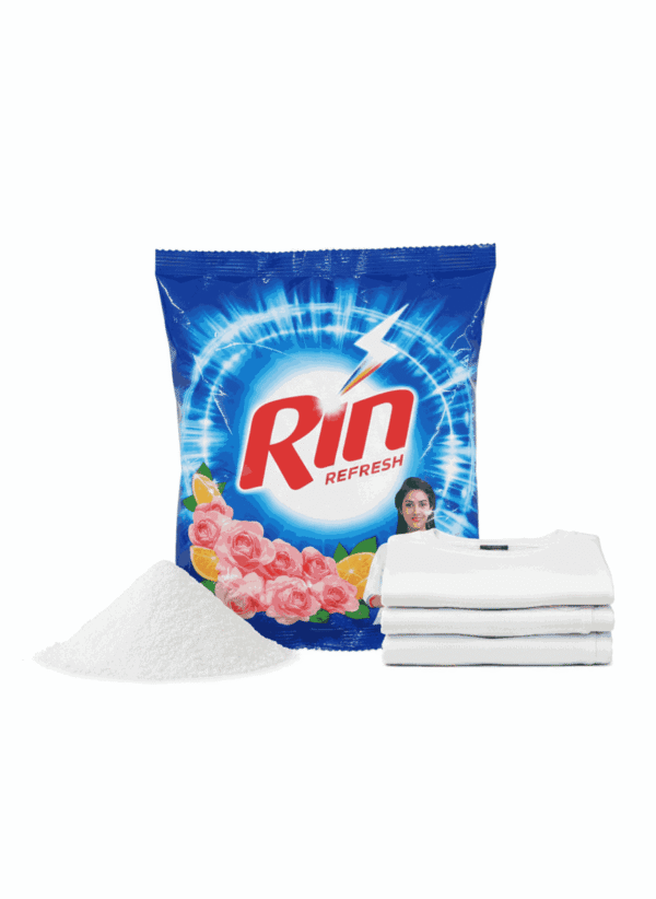 Rin Detergent Powder 500g pack for bright, clean, and fresh clothes