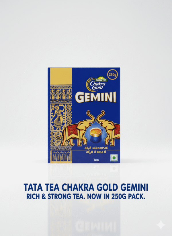 Tata Tea Chakra Gold Gemini 250 g pack – strong and golden refreshing tea