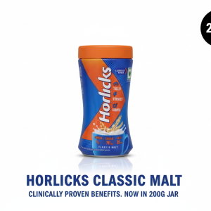 Horlicks 200g pack – Nutritious health drink for strength and energy