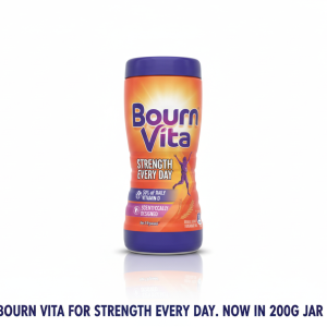 Bournvita 200g pack – Chocolate-flavored nutritious health drink