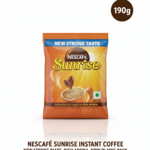 Nescafé Sunrise 190 g jar – rich and smooth instant coffee with chicory blend